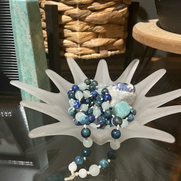 MCM frosted glass Starburst. Trinket holder. - Picture 3 of 7